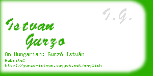 istvan gurzo business card